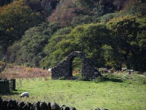 Remains of chapel, North Lees
