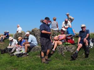Lunch top of Long Dale