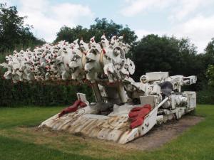 Mining machine at Caphouse Colliery Museum