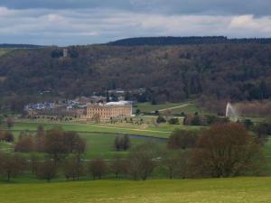 Chatsworth House from below New Piece Wood
