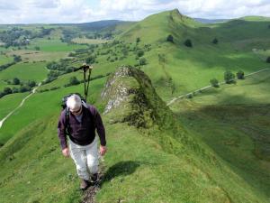 Memories - Phil nears summit of Parkhouse Hill.