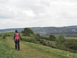 Lonely leader heading for Hagg Hill