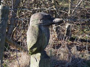 Carved kingfisher