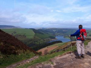 Chris surveys Ladybower