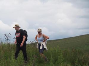 Robert and Angela in the long grass