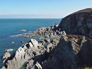 Coastline's dramatic slate formations