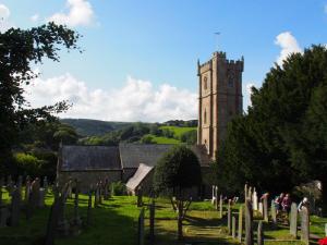 Through Berrynarbor churchyard