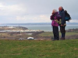 IOW Carole and Dave at the Yarborough monument