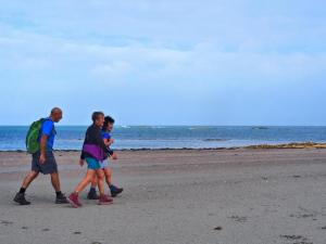 Start of the long beach walk