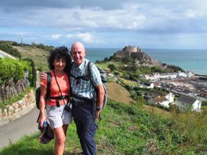 Anna and Peter above Gorey