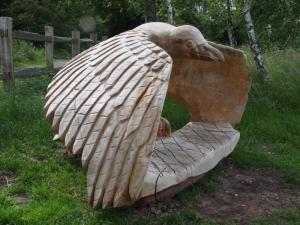 Carved eagle, Beacon Park playground