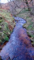 Fast flowing water