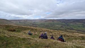 Refreshment time and admiring the view