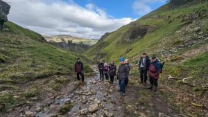 Slogging up Cave Dale