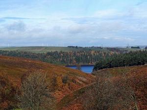 Glimpse of Langsett Res., from Midhope Moors