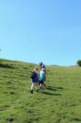 A very steep hill