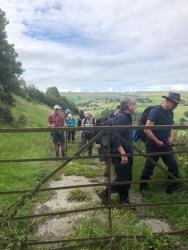 Martin and John at the gate