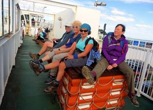 On The Bramble Bush Chain Ferry crossing Poole Harbour