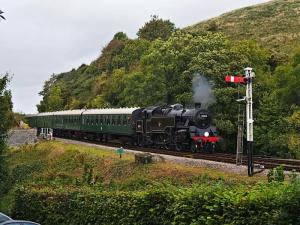 Swanage train at Corfe