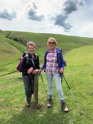 Suzi and Beryl in the hills