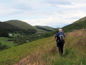 Back along College Valley