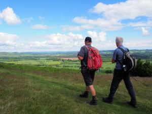 The Philips admire the flatlands