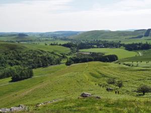 Starting the climb to Brough Law