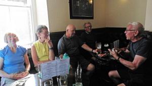 A post walk drink in The Angel.